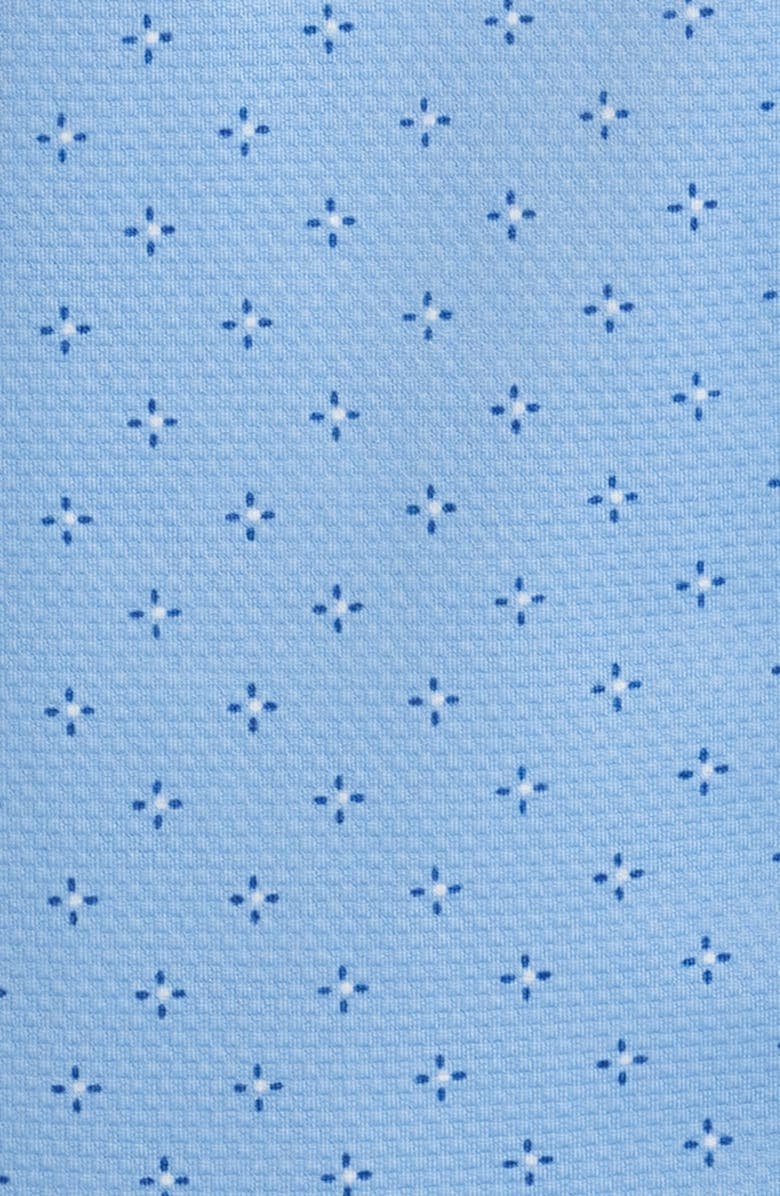 Mizzen+Main Halyard Trim Fit Geo Print Short Sleeve Button-Up Shirt, Alternate, color, Provence Dot Geo