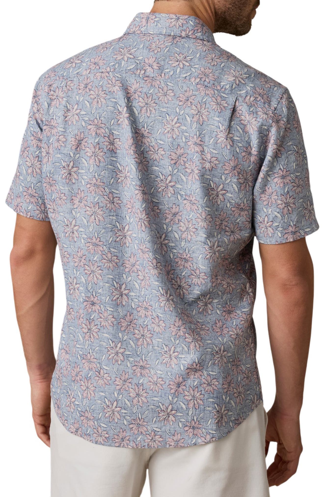 Мужские Faherty Breeze Short Sleeve Button-Down Shirt — фото 2
