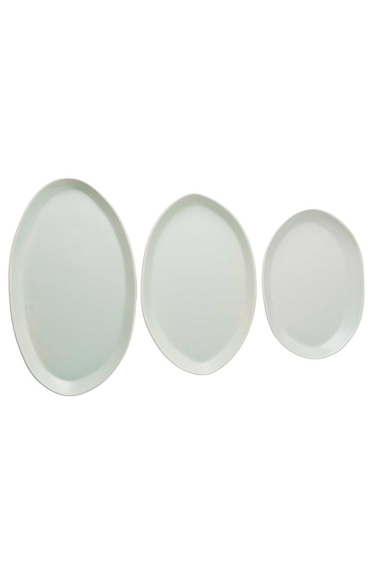 Serving Platter Set, Alternate, color, Celadon