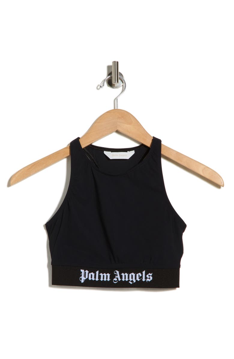 Palm Angels Logo Graphic Tank Top, Main, color, Black White