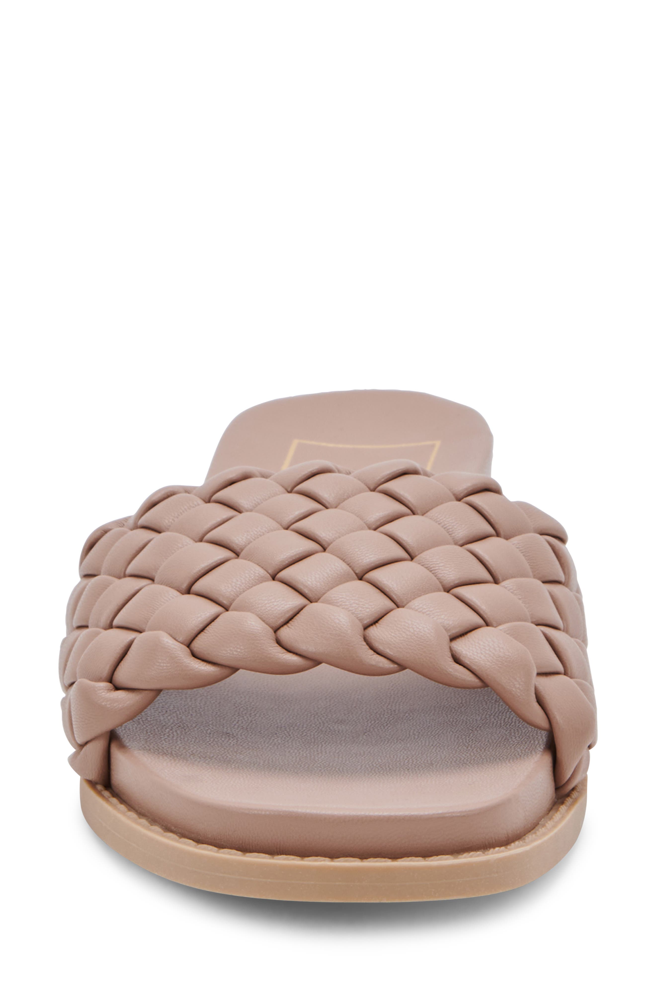 Grazie Braided Slide Sandal, Alternate, color, CAFE