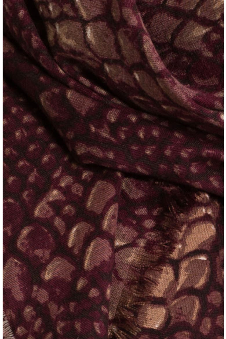 MARC BY MARC JACOBS 'Dragon Scale' Wool Scarf, Alternate, color, CAROB BROWN MULTI