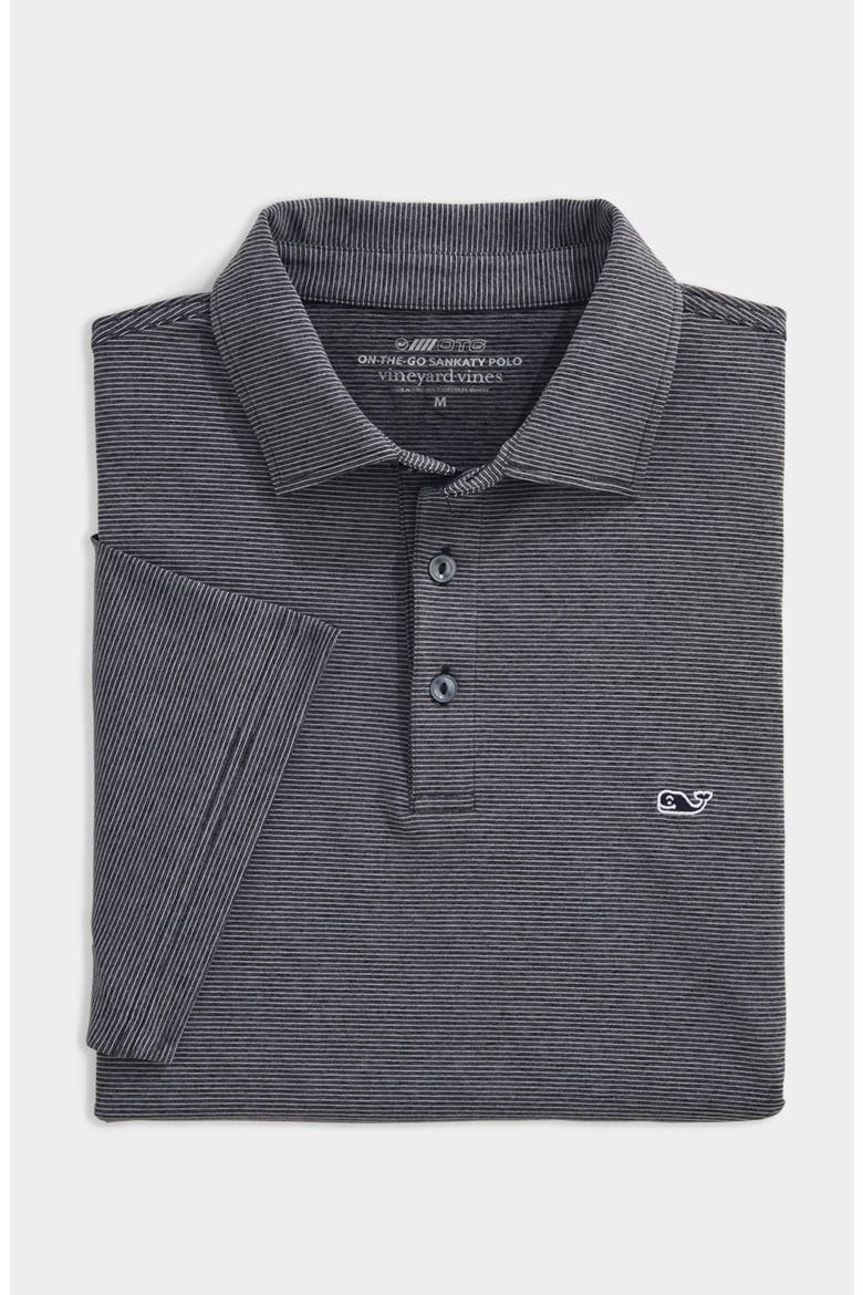 St. Jean Stripe Sankaty Performance Polo, Alternate, color, STP J BLACK TEJ/WHT