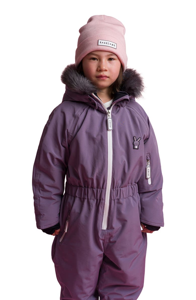 Roarsome Hop the Bunny Ski Suit, Alternate, color, Purple