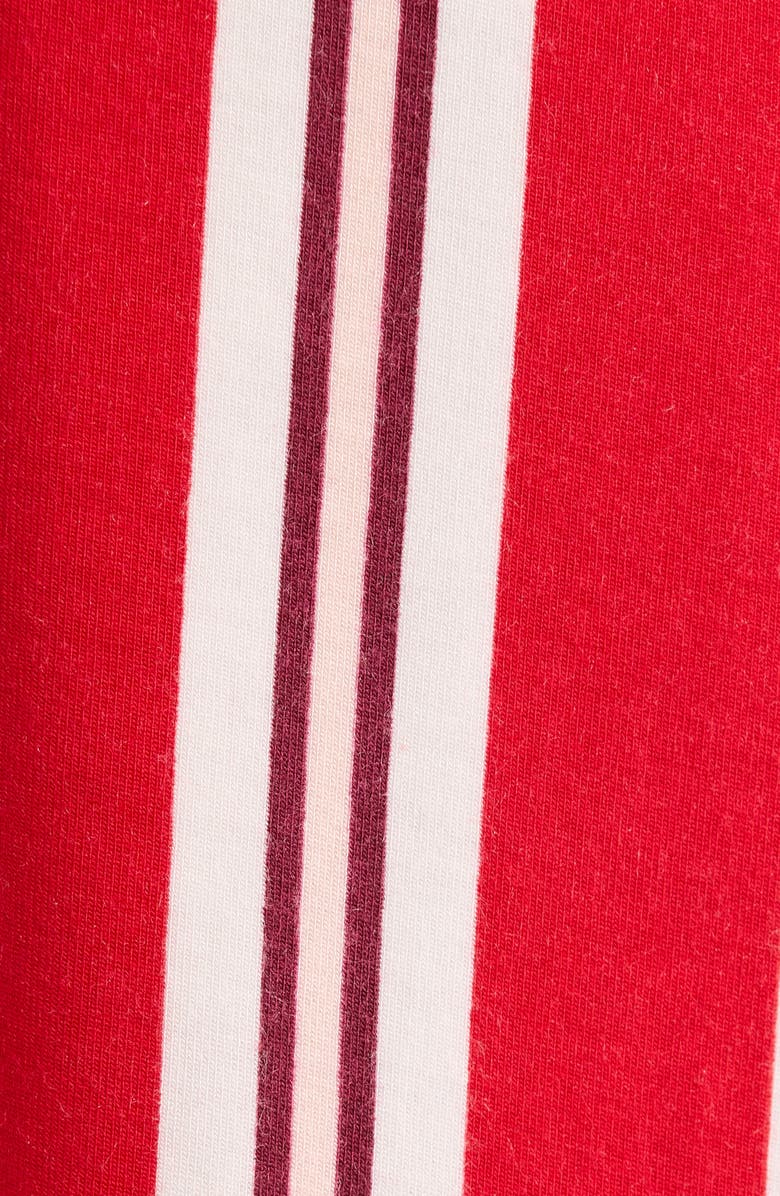 Nordstrom Moonlight Eco Knit Pajamas, Alternate, color, Red- Ivory Carol Stripe