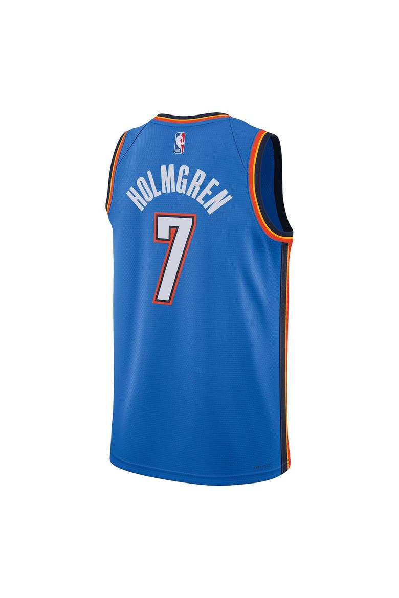 Unisex Nike Chet Holmgren Oklahoma City Thunder Blue 2022 NBA Draft First Round Pick Player Swingman Jersey - Icon Edition, Alternate, color, Blue