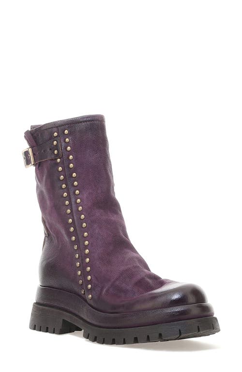 As98 A.s.98 Duke Stud Trim Boot In Purple