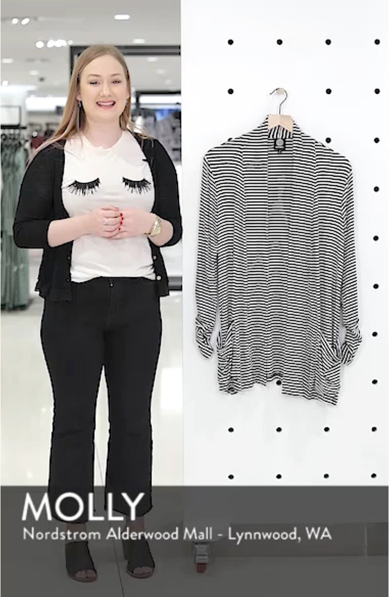 Ruched Sleeve Cardigan, sales video thumbnail
