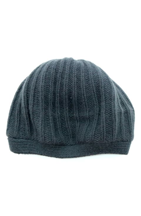 Rickrack Stitch Wool Blend Beanie
