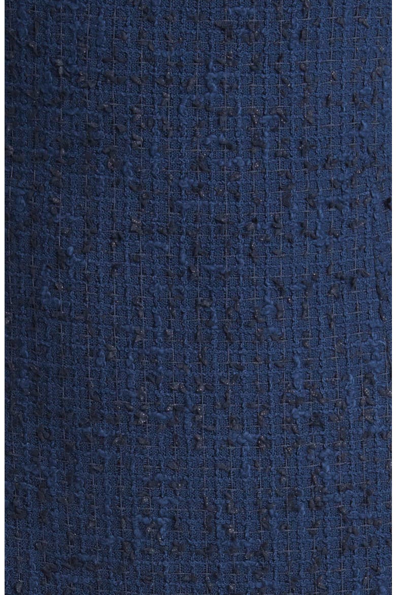 Maui Sleeveless Tweed Sheath Dress, Alternate, color, NAVY