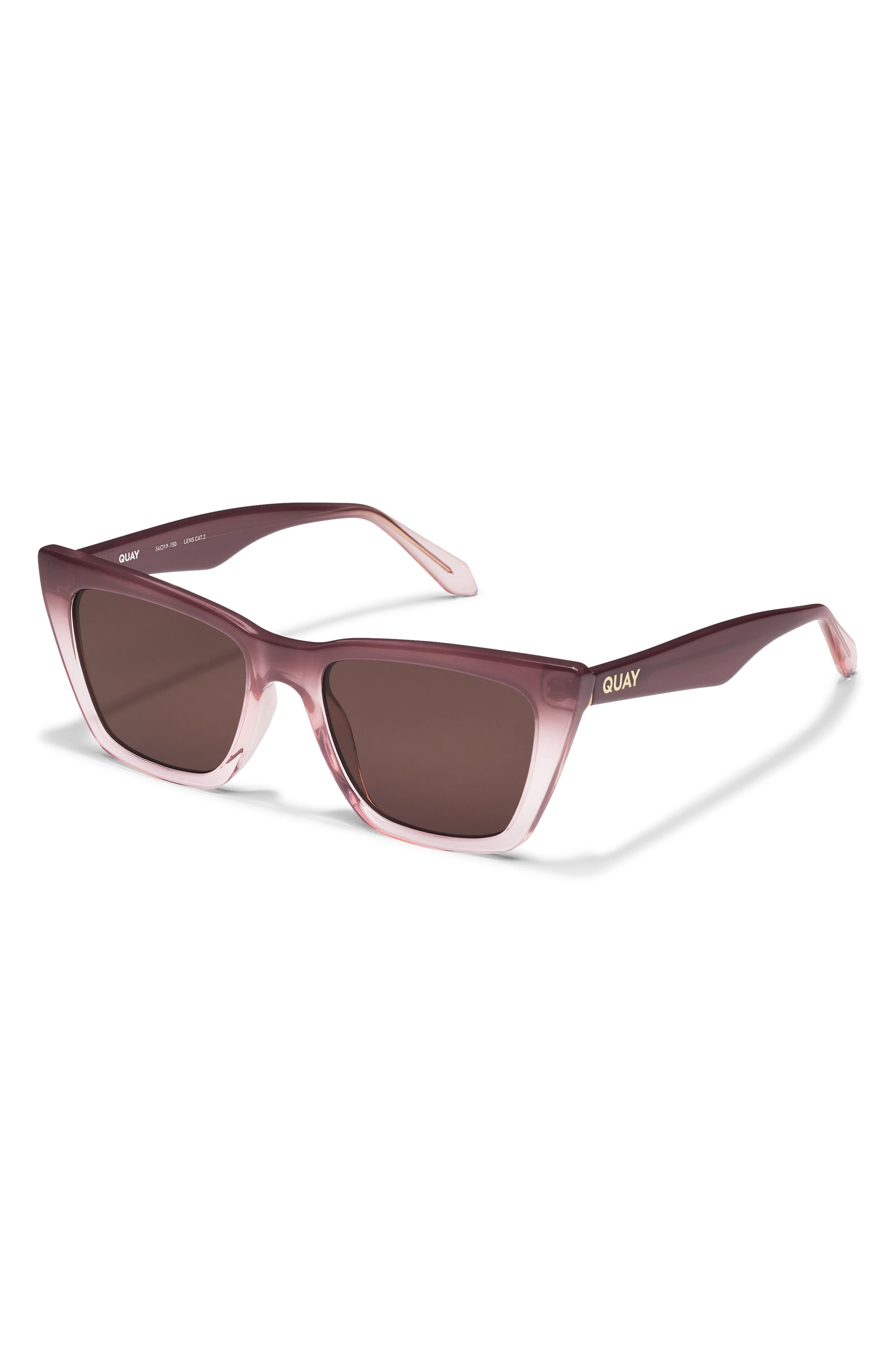 QUAY Call The Shots 54mm Gradient Cat Eye Sunglasses (Women  display picture 3