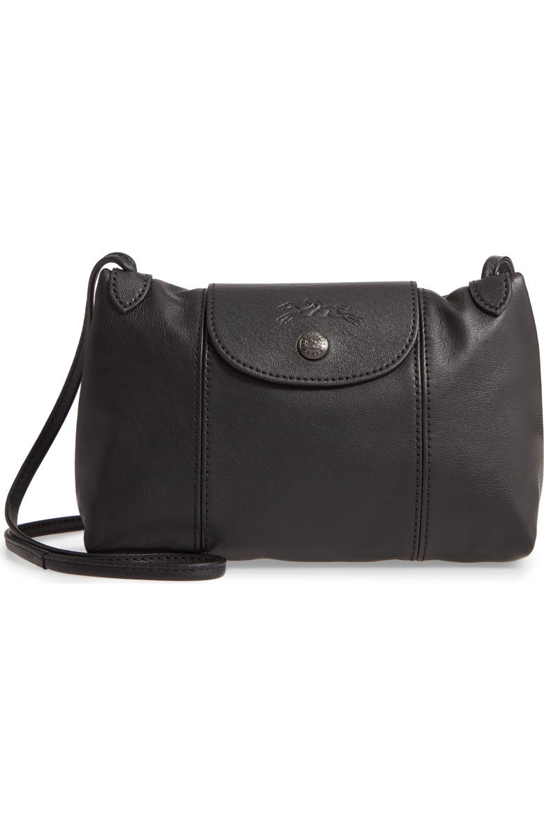 Longchamp Le Pliage - Cuir Leather Crossbody Bag, Main, color,