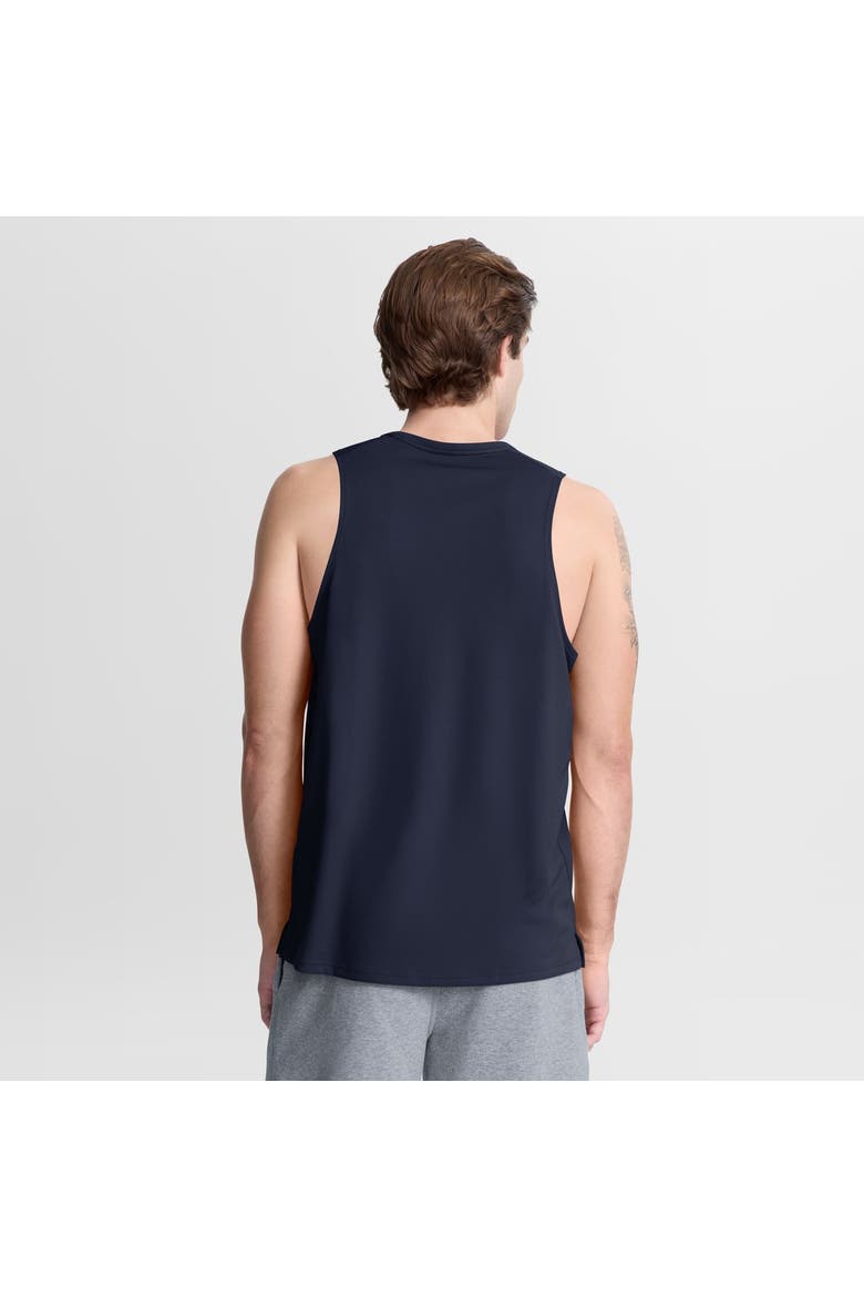 Men's Nike Navy New England Patriots Kickoff Miler Dri-FIT Tank​ Top, Alternate, color, Navy