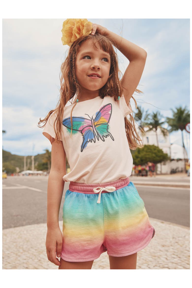 Tie Waist Shorts, Alternate, color, Rio de Janeiro Rainbow