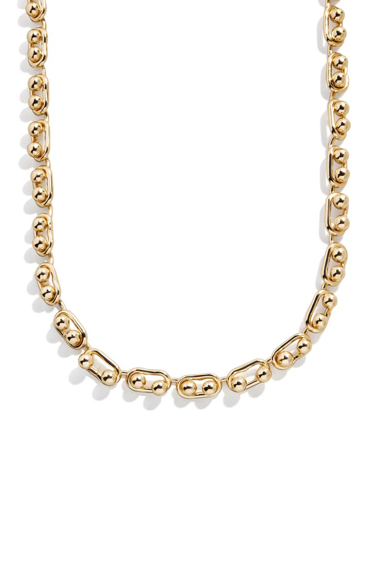 BaubleBar Zalyn Chain Necklace, Main, color, Gold