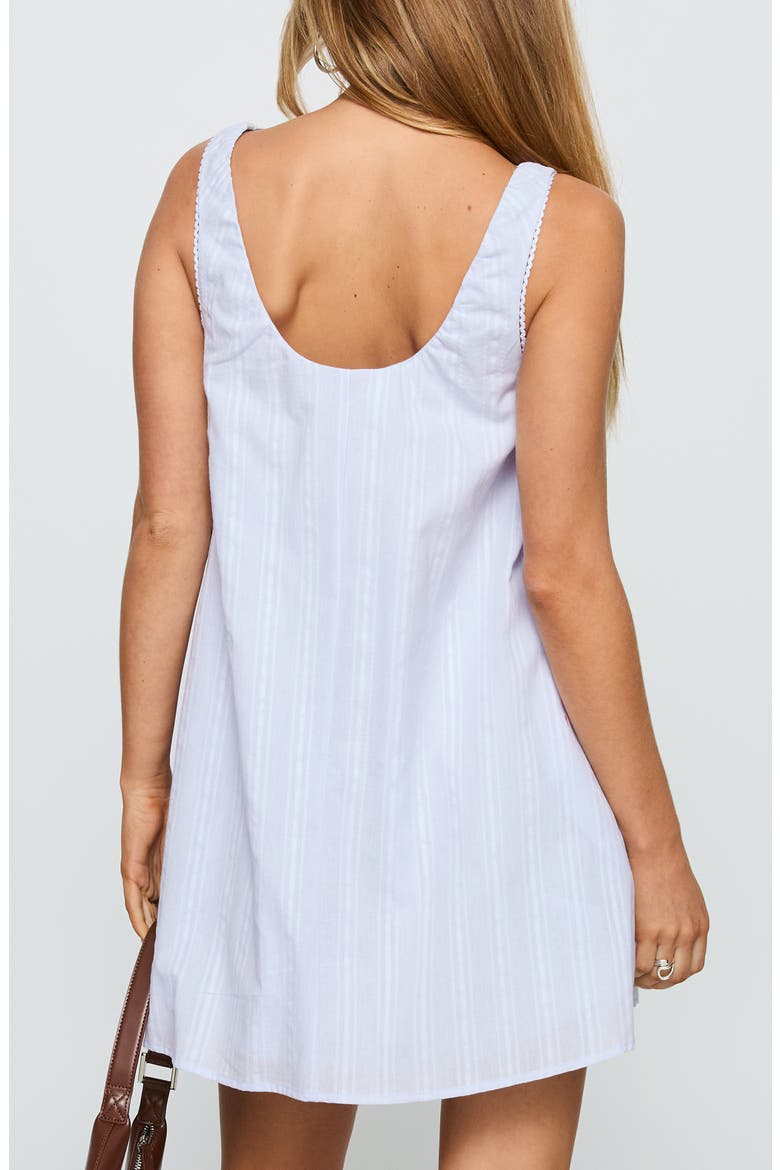 Antiquity Sleeveless Swing Minidress, Alternate, color, BLUE