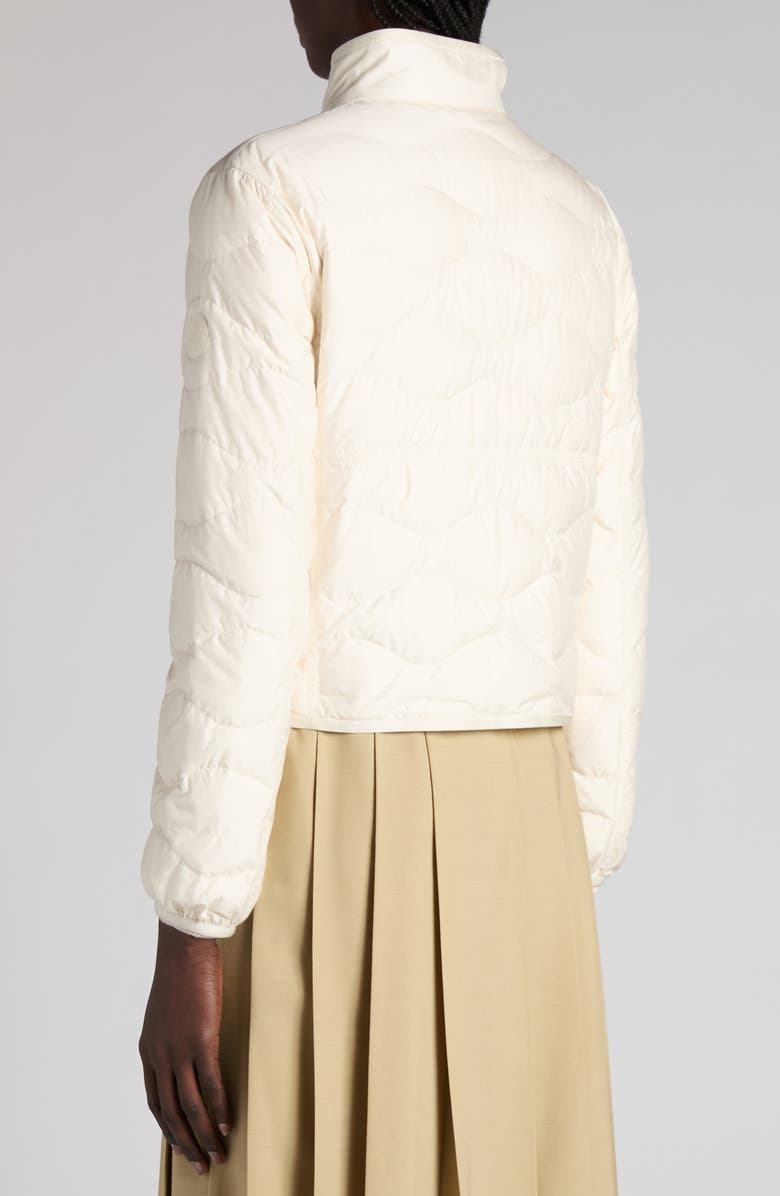 Moncler Tegea Quilted Down Jacket, Alternate, color, Pale Ivory