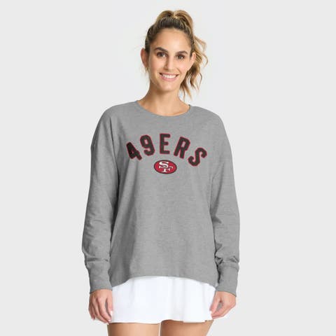 Women
s Fanatics Heather Gray San Francisco 49ers Hometown Legacy Long Sleeve T-Shirt