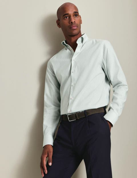 Non-Iron Stretch Pinpoint Oxford Shirt