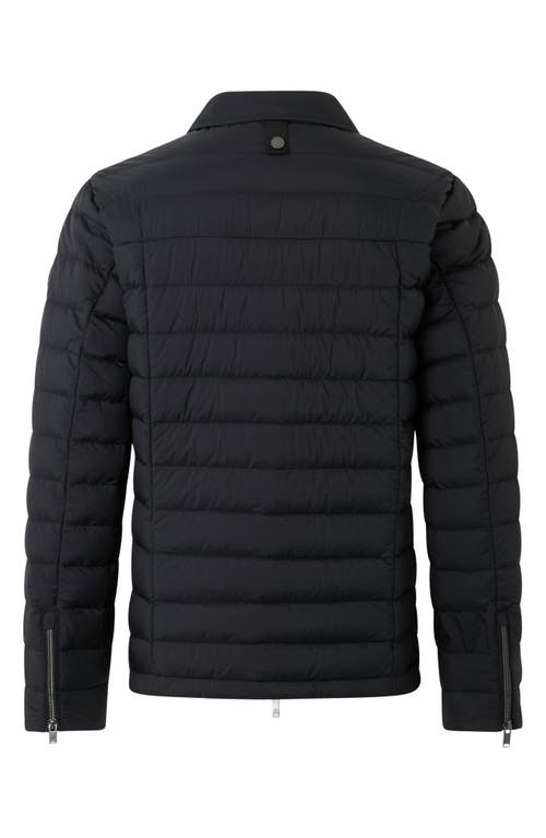 Moose Knuckles Long-sleeved Down Jacket In Black