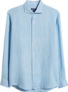 Peter Millar Astino Lino Tailored Fit Linen Button-Up Shirt