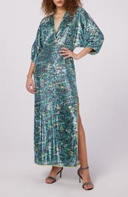 Diane von Furstenberg Jessel Sequin Maxi Dress