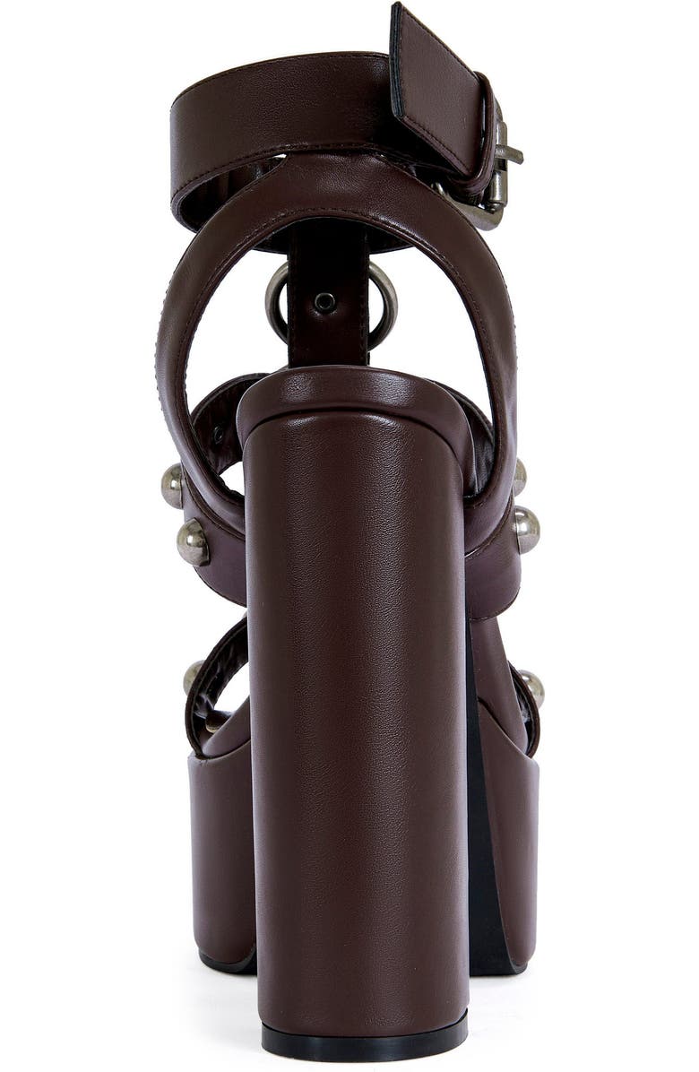 AZALEA WANG Elsu Block Sandal, Alternate, color, Chocolate