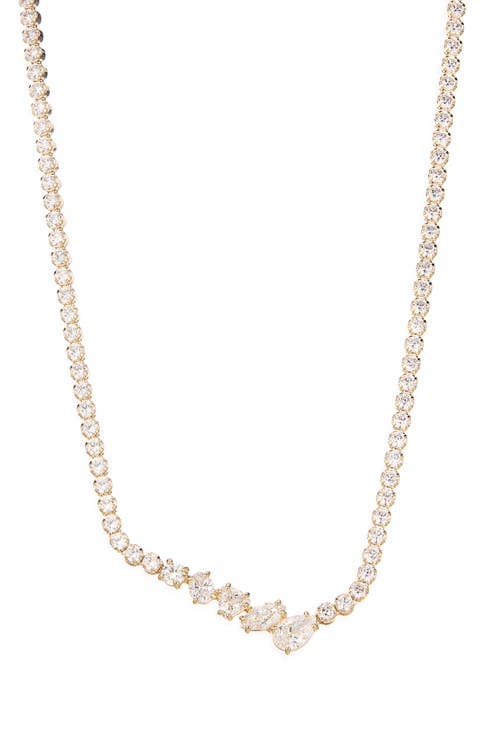 Mesmera V-Shape Crystal Necklace
