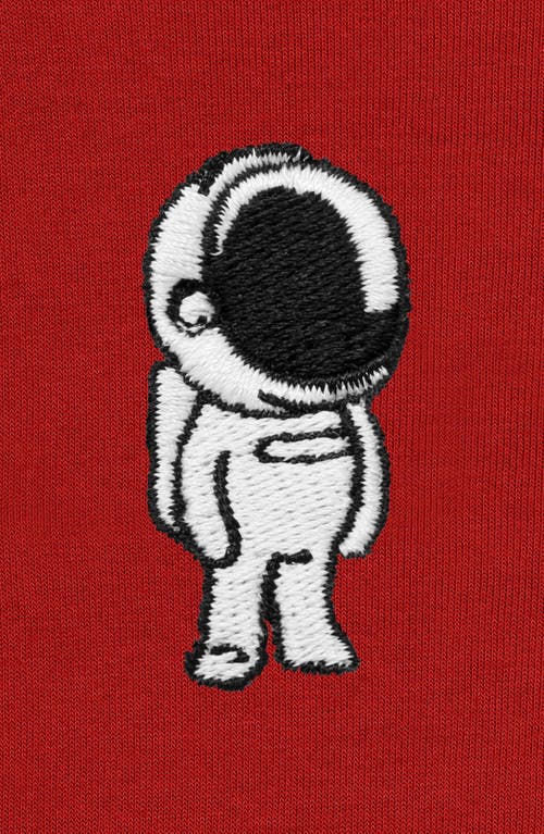 Dalix Astronaut Fleece Sweatshirt In Red