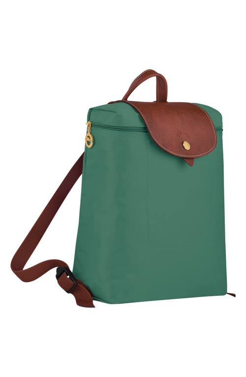 Longchamp Le Pliage Nylon Canvas Backpack In Green