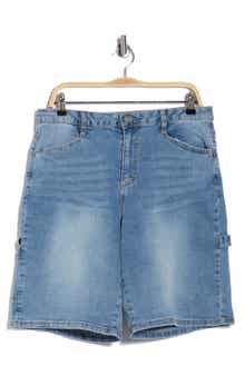 Madden Girl Denim Carpenter Shorts