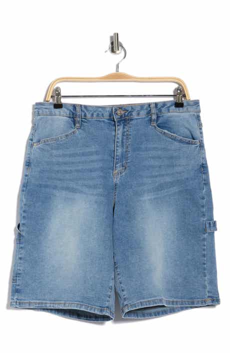Madden Girl Denim Carpenter Shorts