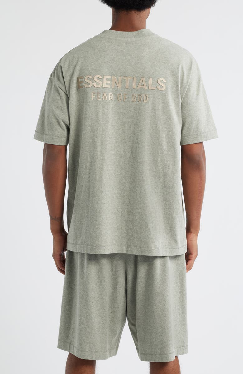 Fear of God Essentials Classic Fit Logo T-Shirt, Alternate, color, Concrete Heather