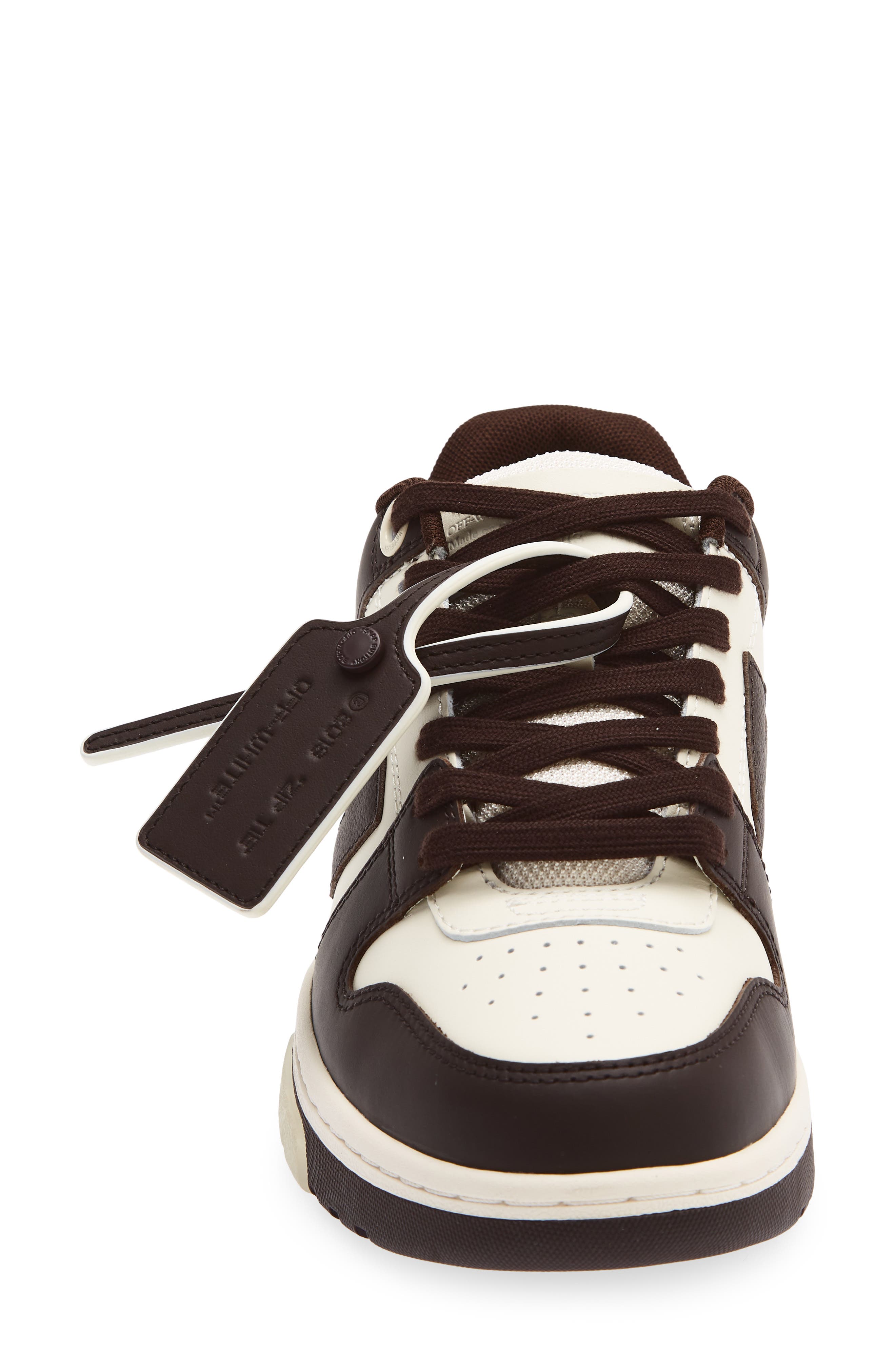 Out of Office Leather Sneaker, Alternate, color, CHOCOLATE - CREAM