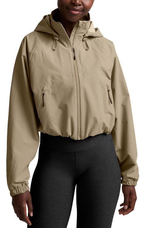 Cloudburst Adjustable Hooded Crop Jacket