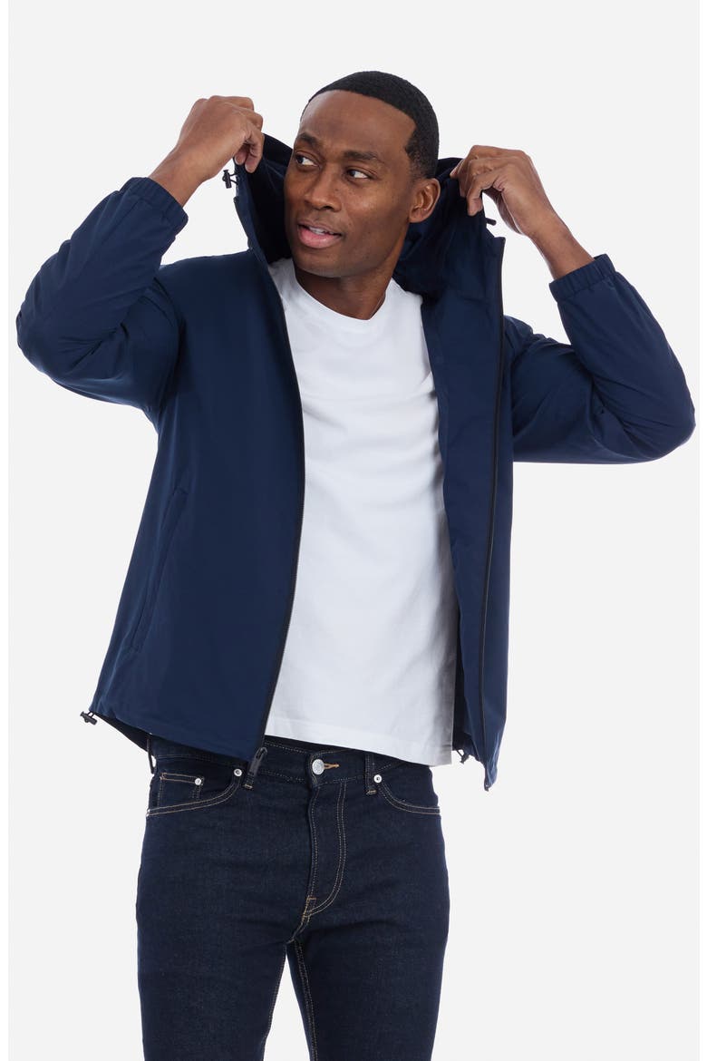 Chari Hooded Rain Jacket, Alternate, color, MIDNIGHT B