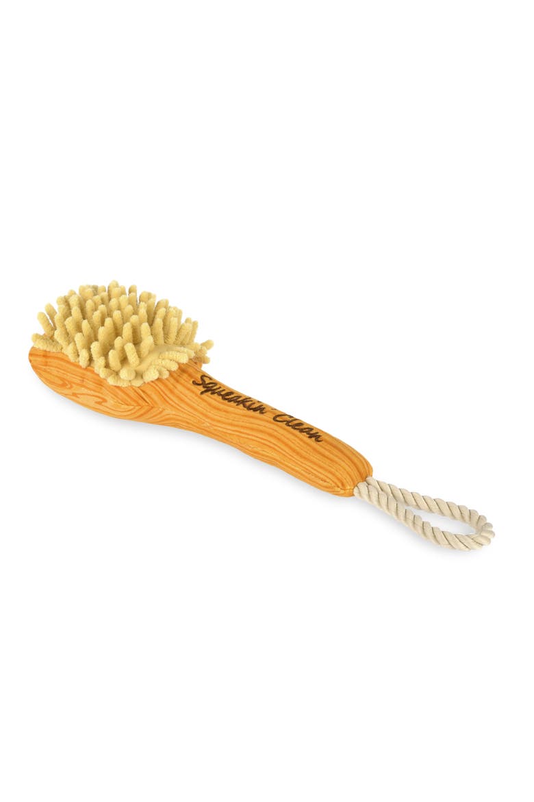 Splish Splash Bark N Bristles, Plush Dog Toy, Loofa Squeaker & Crinkle, Main, color, Multicolored