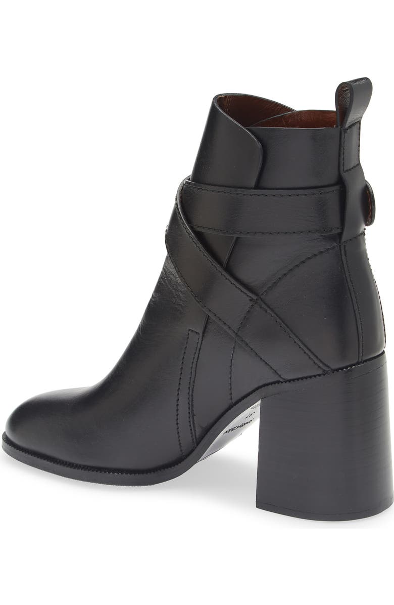 See by Chloé New Gaucho Block Heel Bootie, Alternate, color, Black