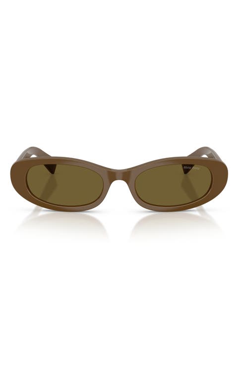 54mm Oval Sunglasses