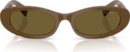Miu Miu 54mm Oval Sunglasses