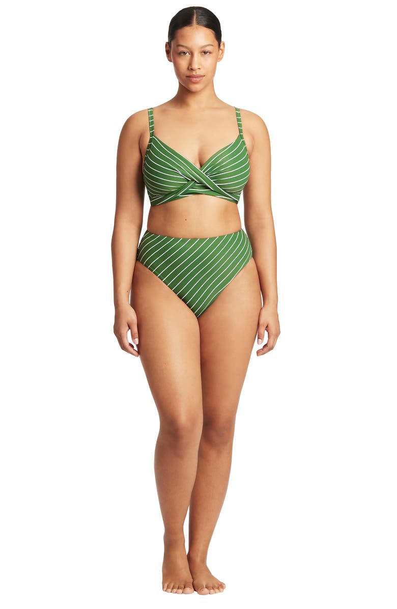 Sea Level Twist Front DD- & E-Cup Underwire Bikini Top, Alternate, color,