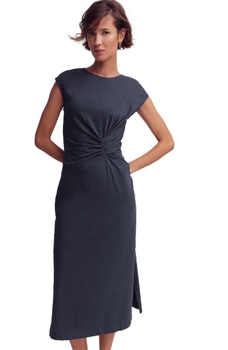 Boden Delilah Twist Midi Dress, Alternate, color, Navy