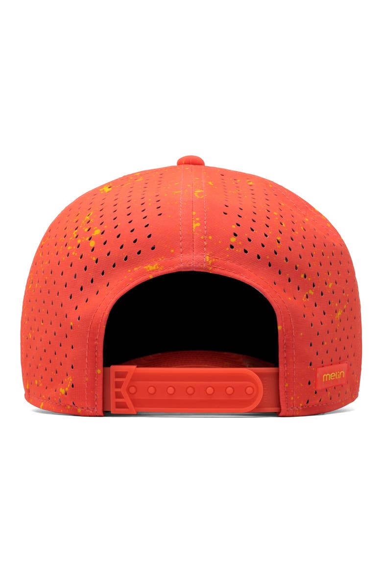 A-Game Neon Drip Hydro Performance Snapback Hat, Alternate, color, INFRARED
