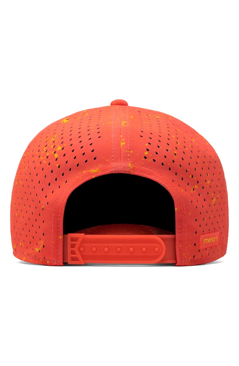 Melin A-Game Neon Drip Hydro Performance Snapback Hat, Alternate, color, Infrared