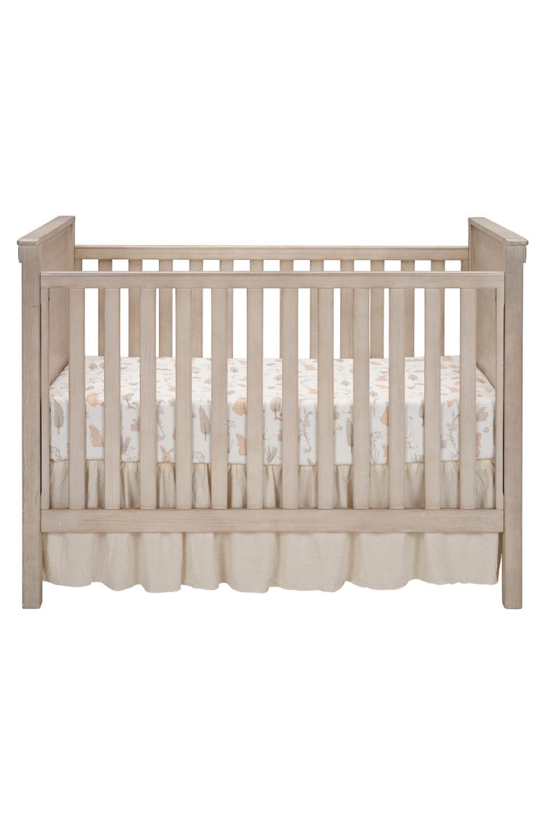 Signature Bunny Hop Organic Cotton Muslin Baby Fitted Crib Sheet, Alternate, color, Cream