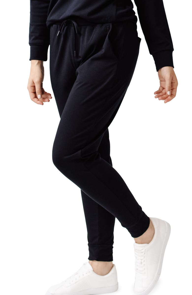 Cozy Earth Jogger Sweatpants, Alternate, color, Black