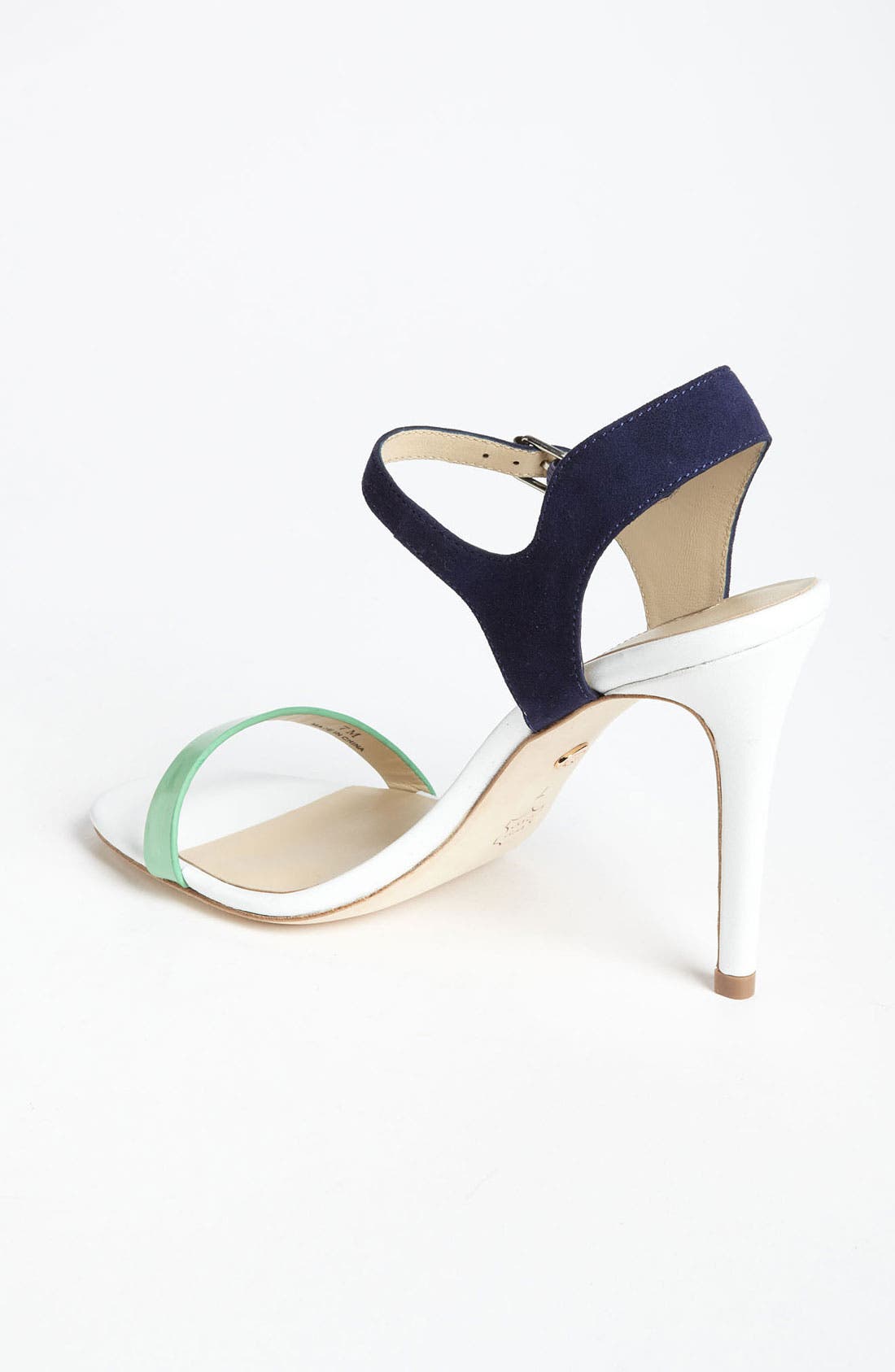 Charles David 'Flambe' Sandal, Alternate, color, MINT/ NAVY