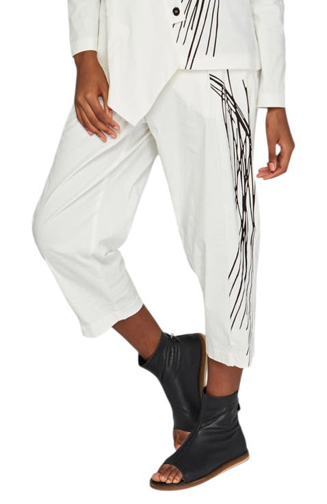 Eli Printed Linen Cotton Blended Pants