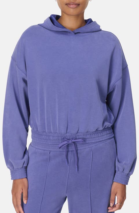 Sand Wash Cloud Weight Crop Hoodie