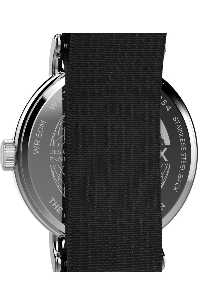 Timex<sup>®</sup> Weekender Canvas Strap Watch, 37mm, Alternate, color, Black